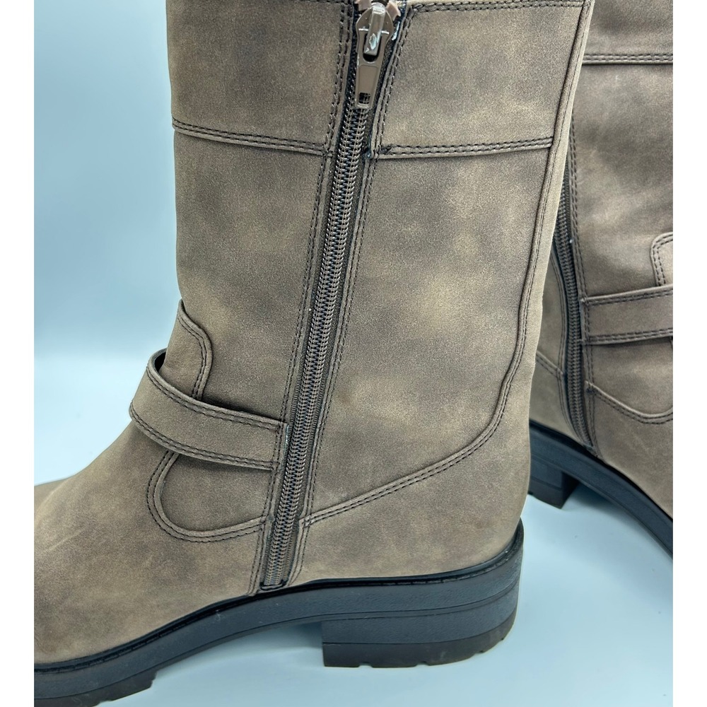 Soul Naturalizer Newport Brown Moto Ankle Boots Women's US 11M Buckle Accent - Picture 9 of 10